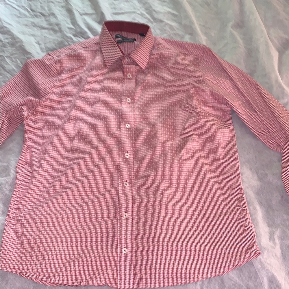 Men's Red Checkered Shirt